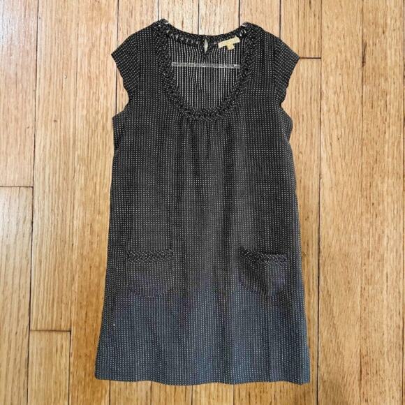 Joe's Jeans Polka Dot Ruffle Shift Dress Size M Black White - Picture 9 of 9